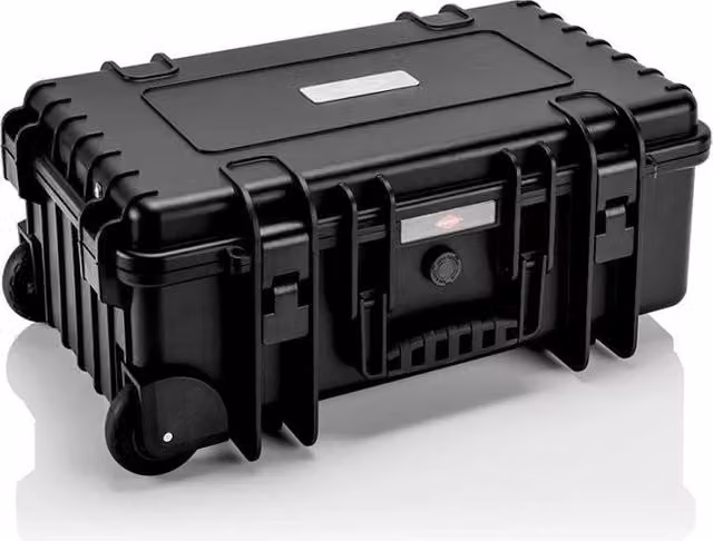 Valigetta portautensili vuota Knipex Robust26 Move impermeabile in plastica e alluminio con divisori regolabili e tasche, colore Nero – 1