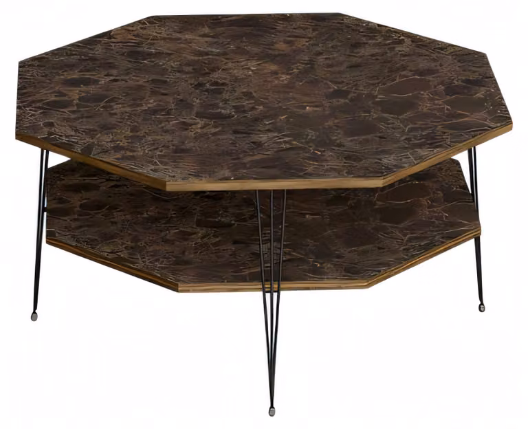 Moderner brauner Couchtisch aus Holz