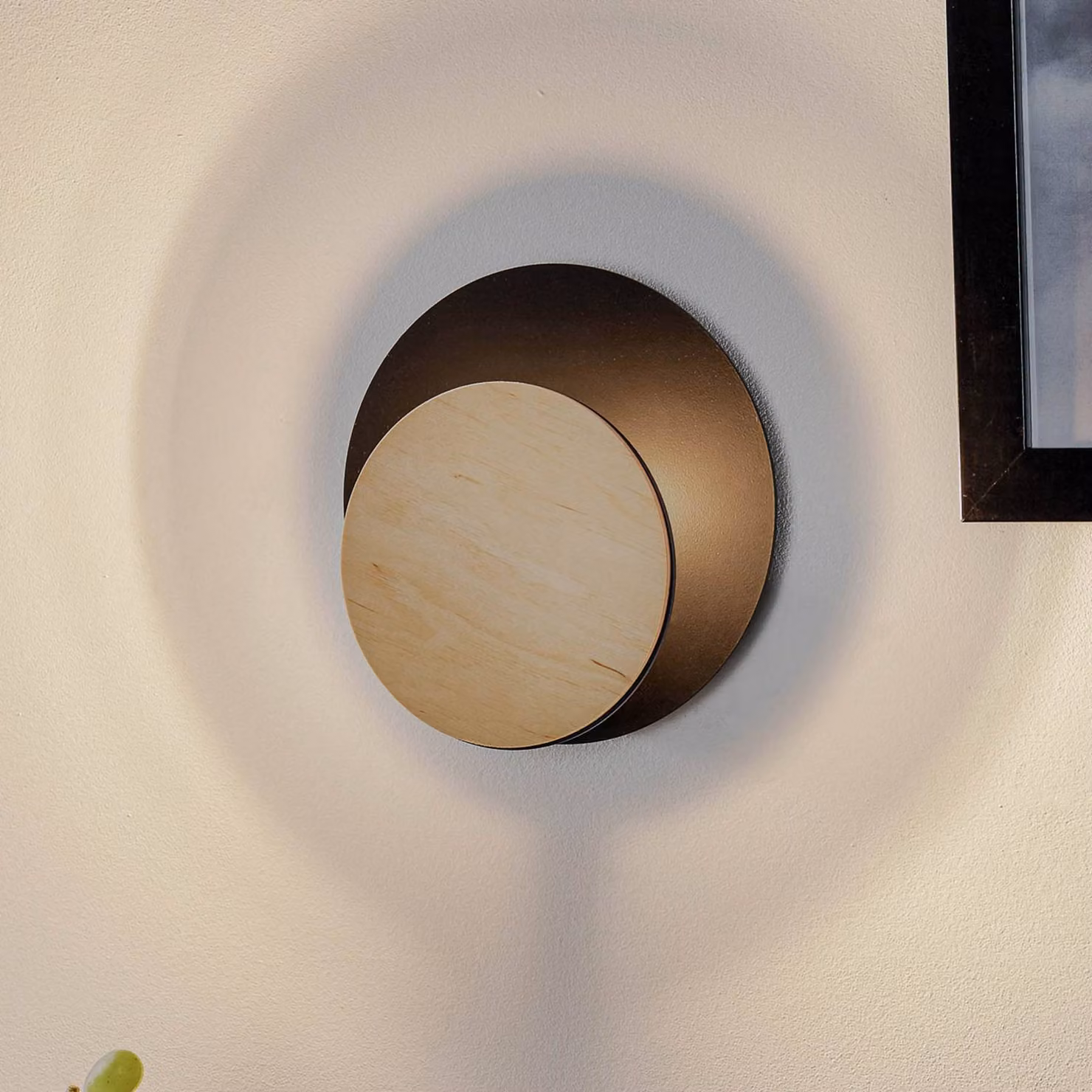 Applique da parete Circle EMIBIG LIGHTING, dimmerabile, Nero, Soggiorno / Sala da pranzo, Metallo, Moderno, Applique