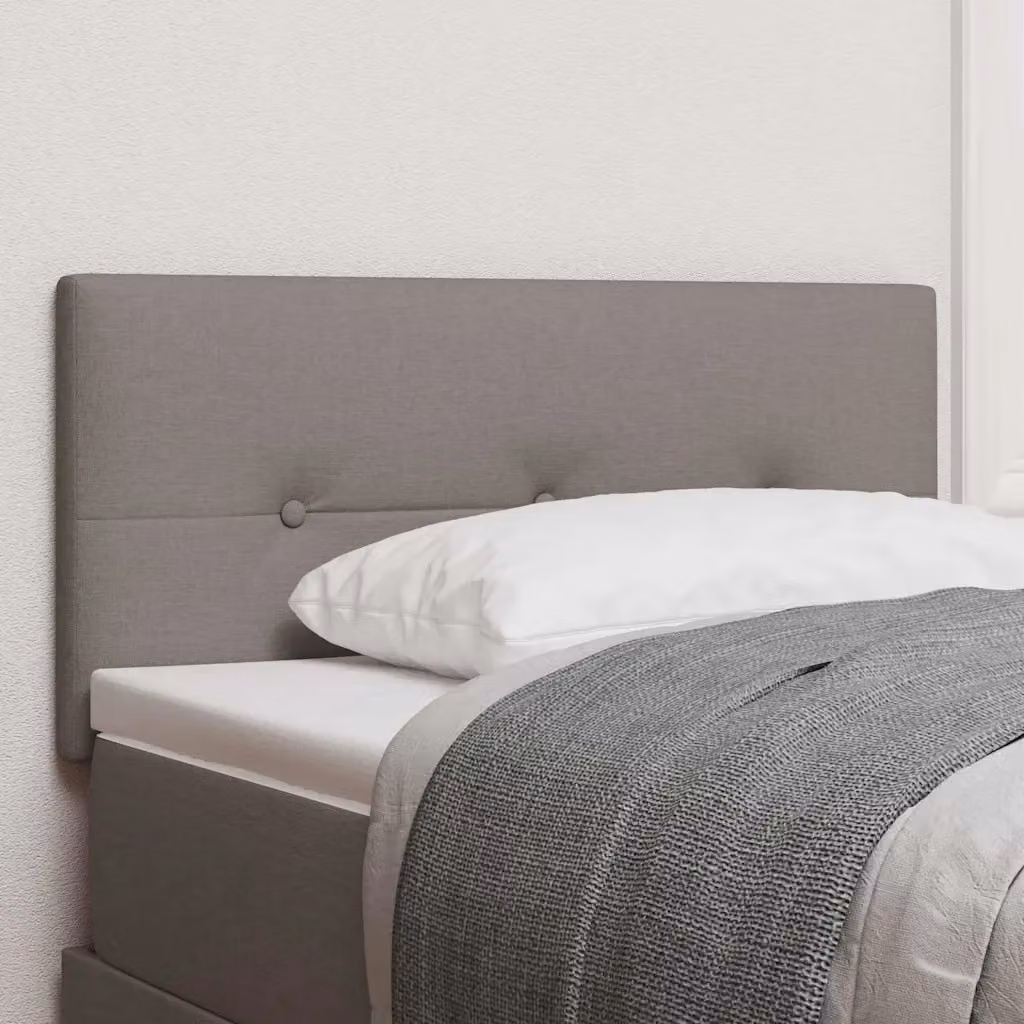 Testiera per letto regolabile in altezza vidaXL in tessuto beige o grigio con struttura in legno e pannello imbottito