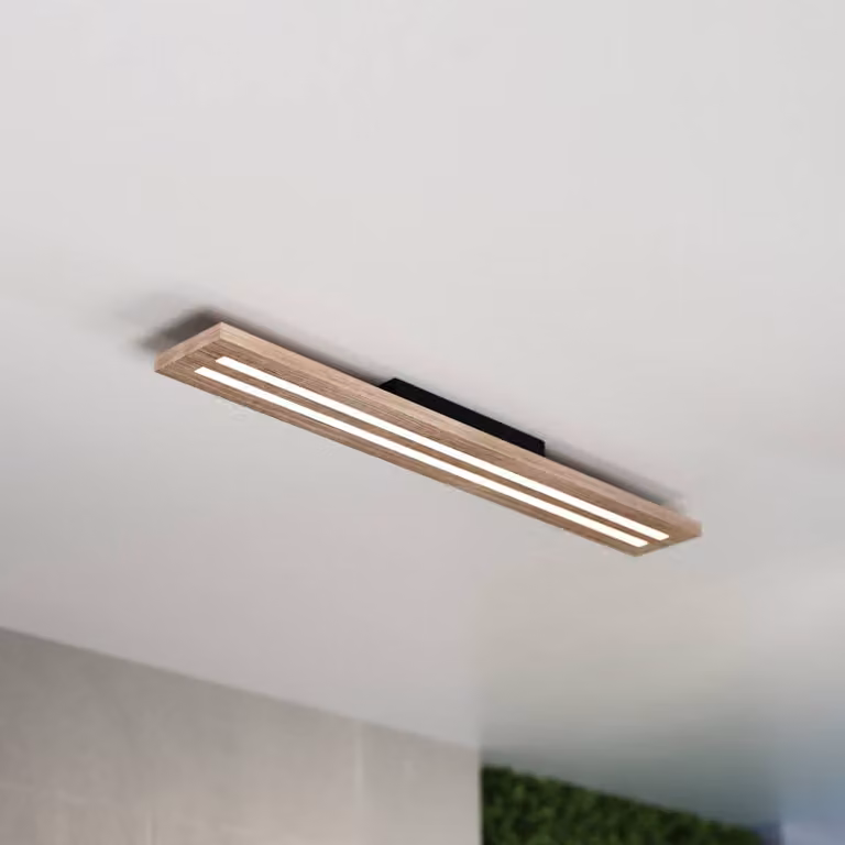Plafoniera soffitto Woody MCJ, Legno chiaro, Soggiorno / Sala da pranzo, Legno, Moderno, Plafoniera