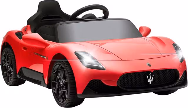 Auto elettrica per bambini Maserati MC20 12V ¨C Minimal ¨C Rosso, telecomando, LED, musica, 3-6 anni