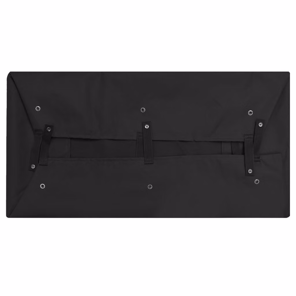 vidaXL Inserto per carrello da giardino nero 81x41x21 cm in tessuto