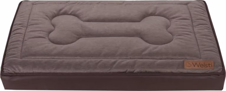 Letto ortopedico per cani, materasso per cani, Welsti osso marrone L 100x70 antiscivolo