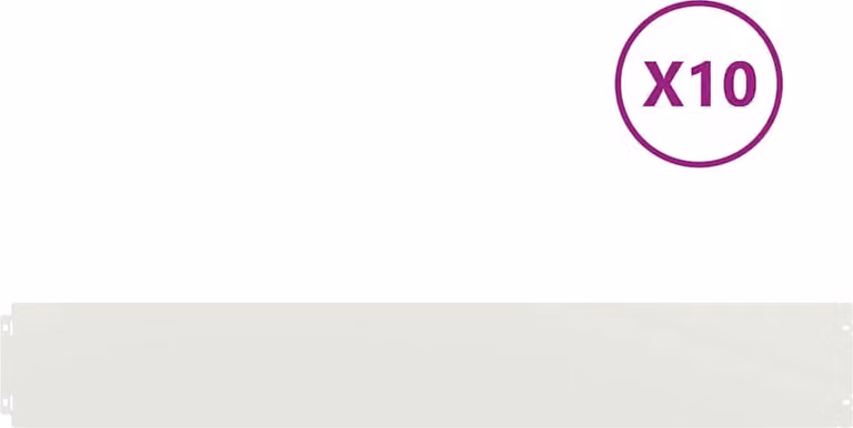 Bordure per Prato 10 pz Bianchi Acciaio Laminato a Freddo