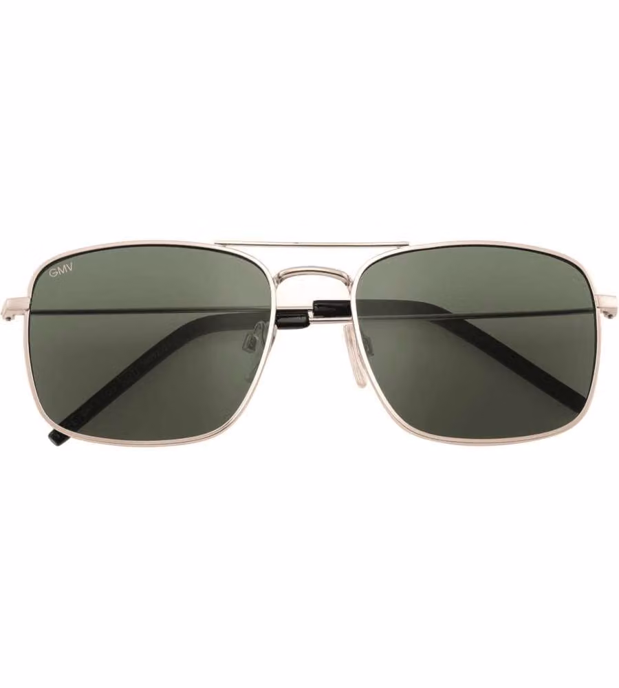 Gianmarco Venturi Occhiali da Sole 380 Oro - Lenti Verdi Unisex 56 mm
