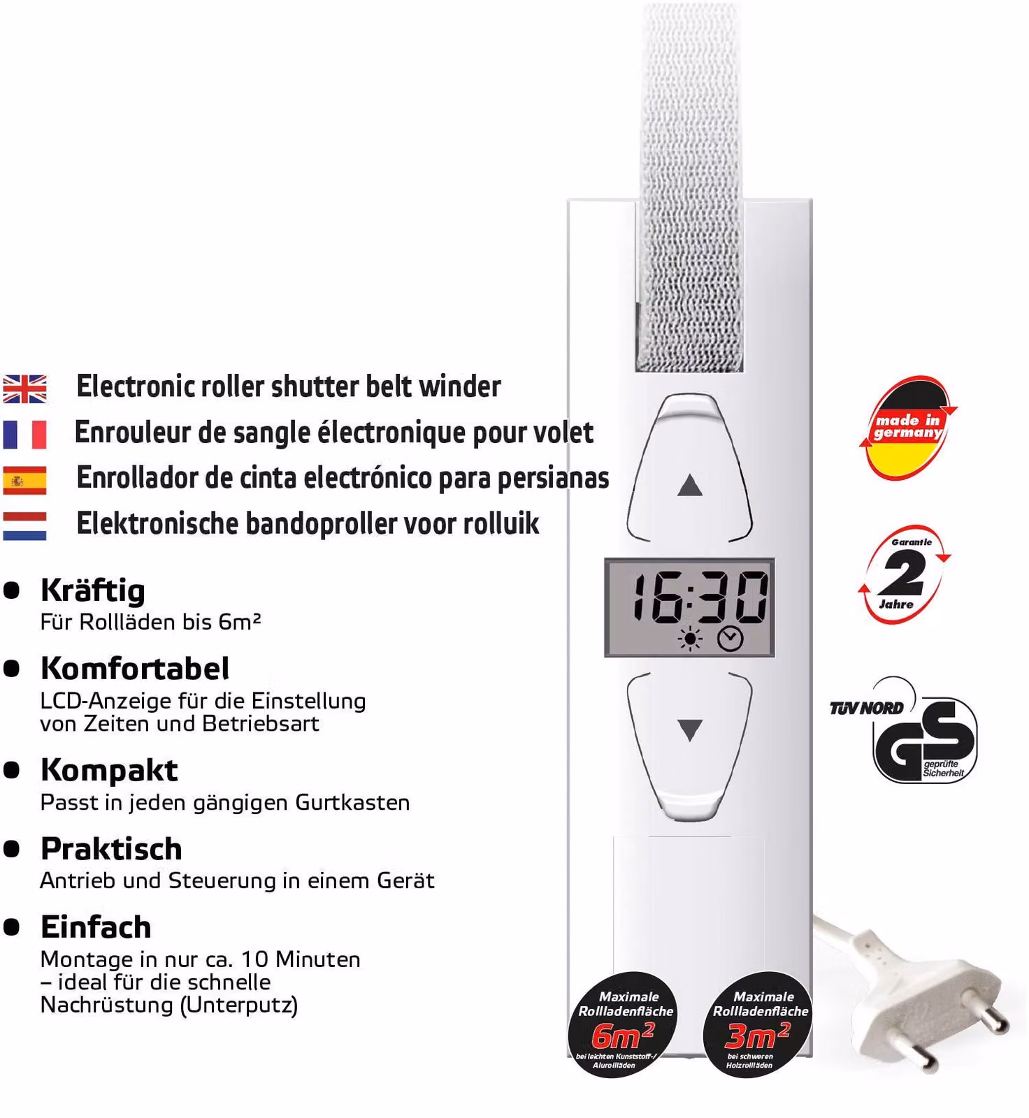 Superrollo GW250 - Avvolgitore per tapparelle Comfort