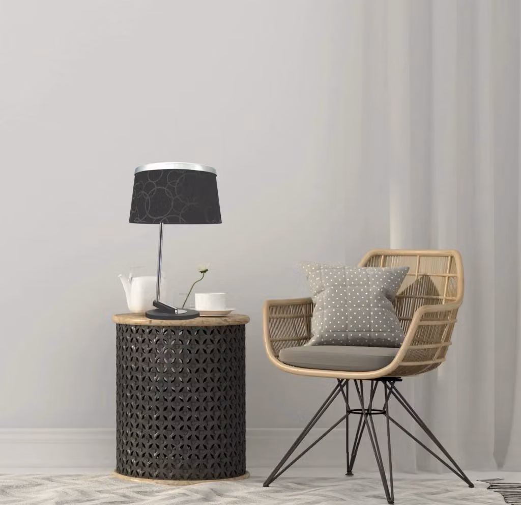 Lampada da tavolo Candellux Impresja nera regolabile con attacco E27 – 2