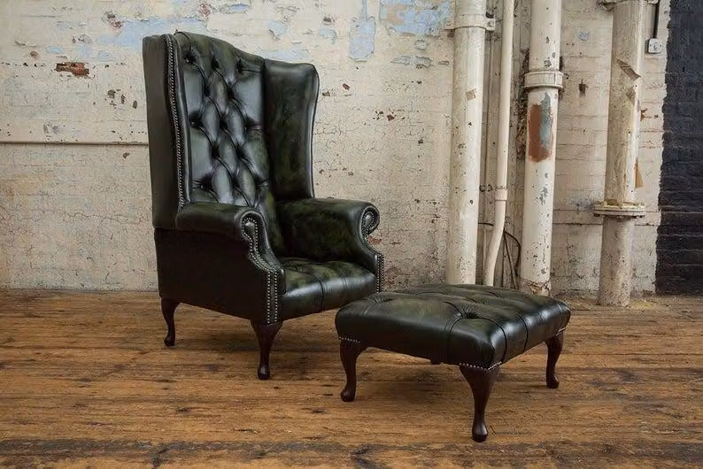 Chesterfield Leder Sessel Sofa Polster Sofas Design Luxus Couch Relax Fernseh