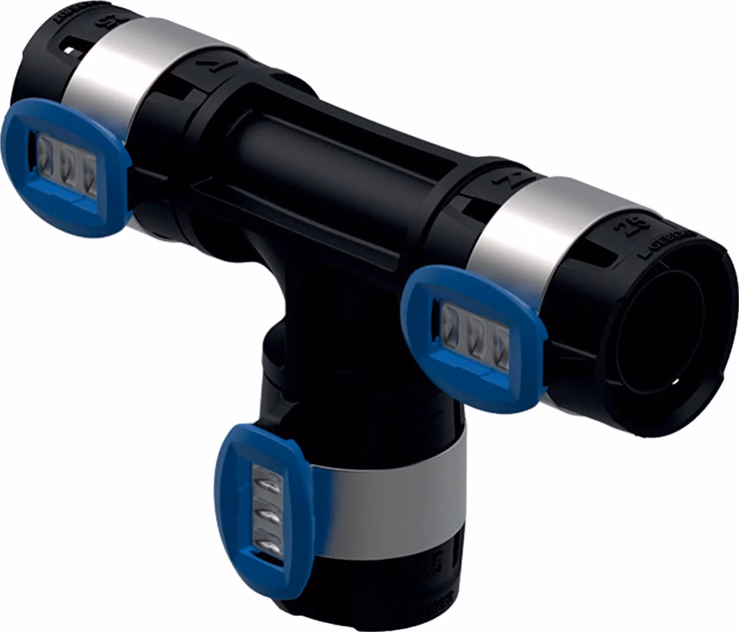 Geberit GE FlowFit Raccordo a T, indifferente, PPSU, 90 gradi, d40, 40, 40 mm, 1 pz.