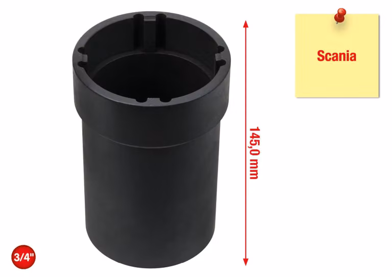 KS TOOLS Chiave per controdadi da 3/4" con 4 punte per Scania Ø 70 mm - 460.1745