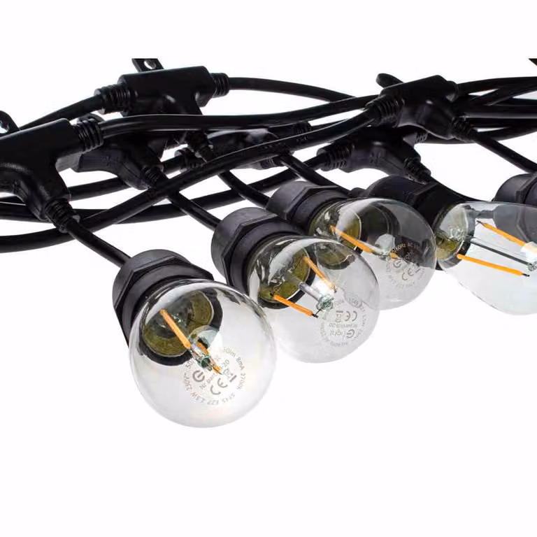 Eko-light LED ghirlanda luminosa da giardino 10m EKO6925 nero