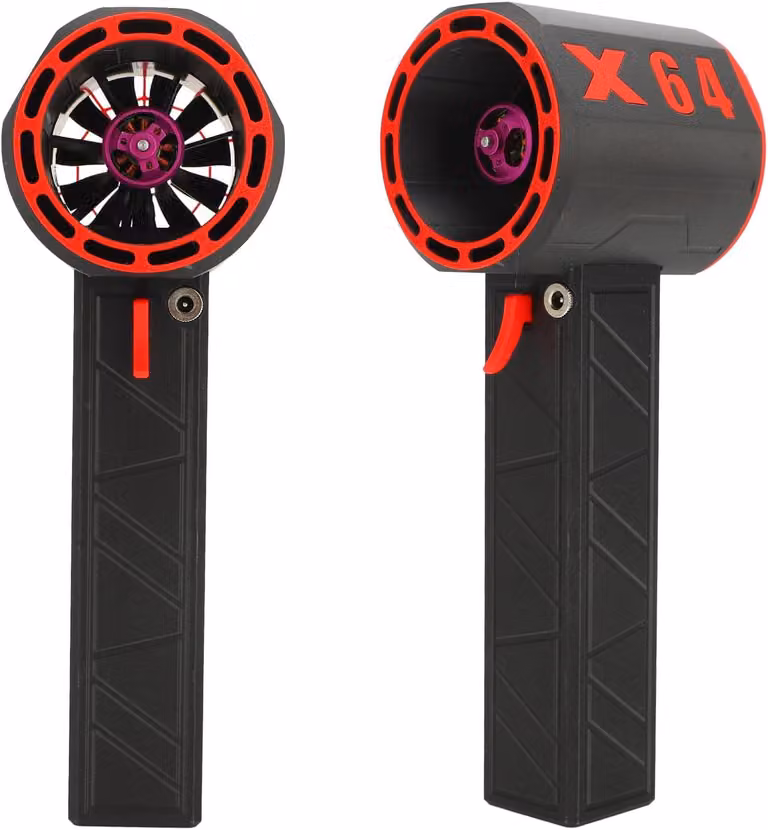 Soffiatore ad aria e ventola turbo wireless con motore brushless da 64 mm e batteria da 8000 mAh