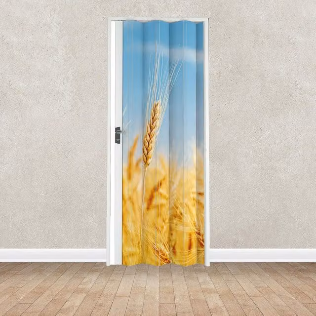 Porta a soffietto interna in PVC Digitale Grain multicolore L: 115 cm, H: 214 cm