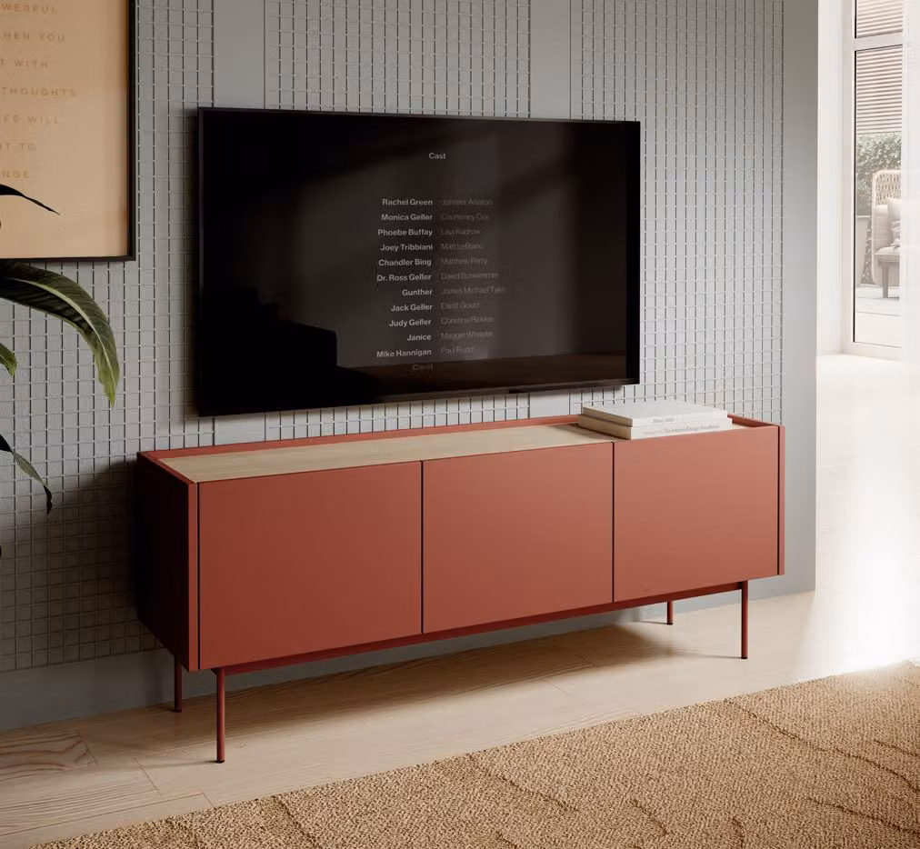 Tavolino per TV PAULIEN - mattone