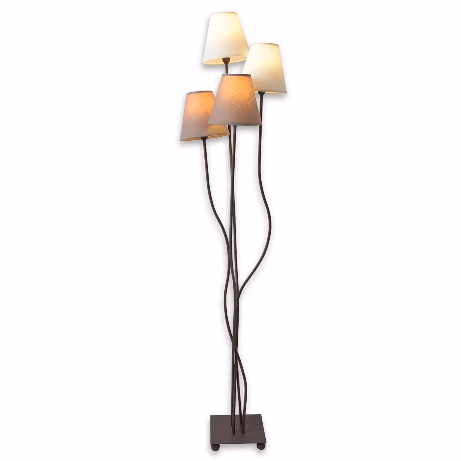 Näve Lampada da terra Twiddle, Marrone / Ruggine, Soggiorno / Sala da pranzo, Tessuto / Stoffa / Seta, Moderno, Lampada da terra