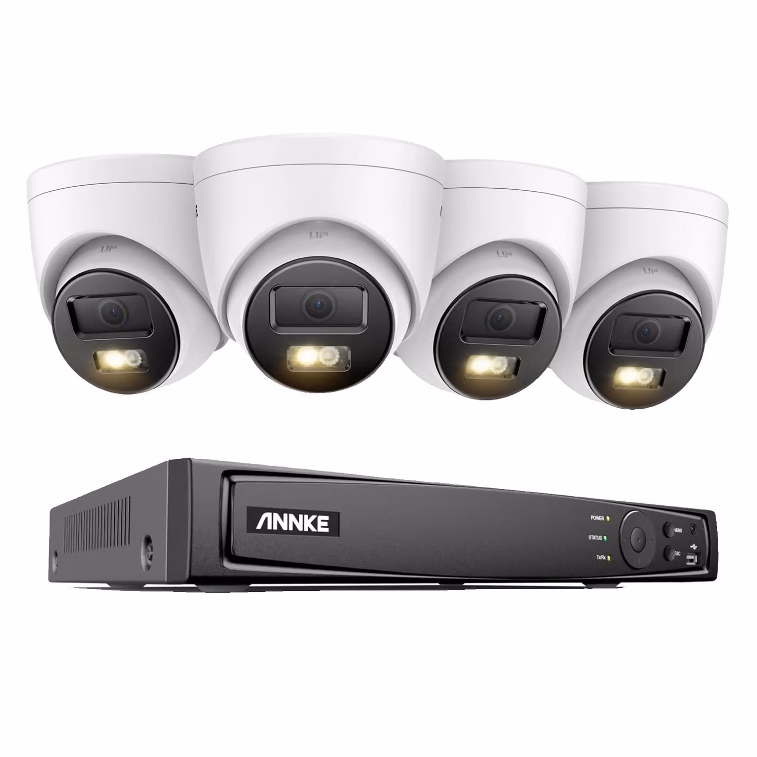 sistema di telecamere di sicurezza da 12MP, risoluzione Ultra HD, rilevamento avanzato del movimento, 4 pezzi da 12MP tipo 1, Nessuno