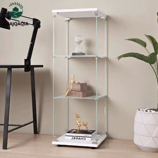 Cassettiere vetrata - 3 livelli - Porta - Chiusura a scatto