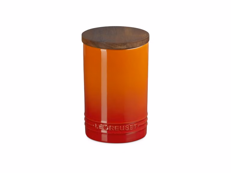 Stoneware Evolution Barattolo con coperchio di legno - 0,77 L