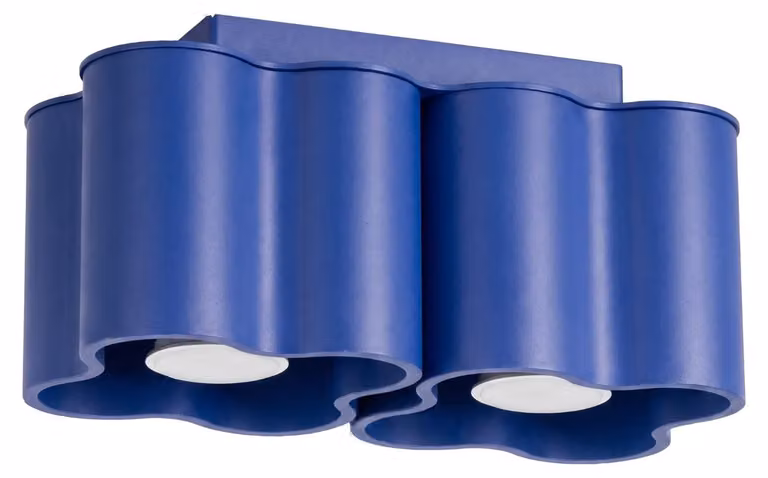 Plafoniera OVIO 2 oltremare GU10 2xGU10 10W alluminio 12x12x24,5cm Sollux Lighting