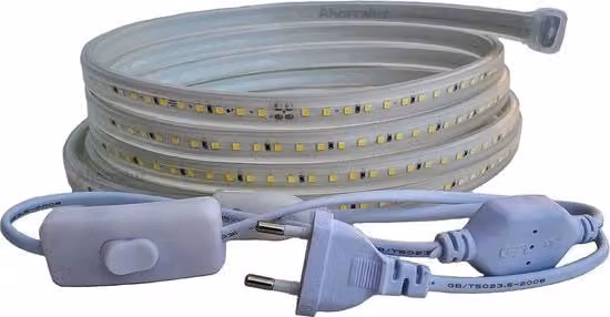 Striscia LED 2835, 220V, Impermeabile, Alta Luminosità, Bianco Freddo/ Bianco Neutro/Bianco Caldo, 10 metri