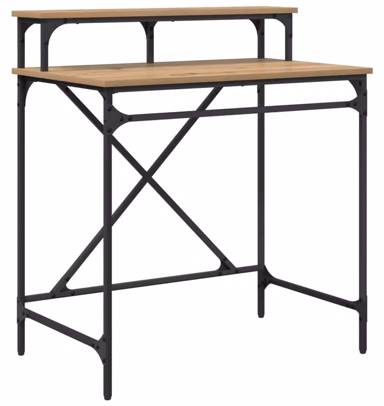 Scrivania Rovere artigianale 80 x 50 x 90 cm Legno multistrato