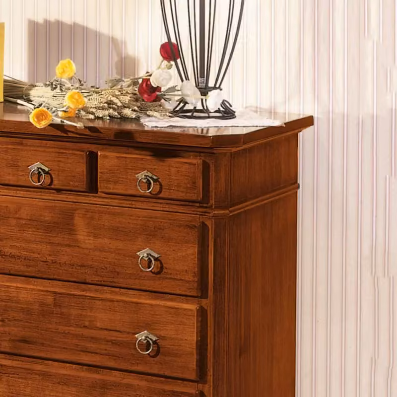 Comò in legno con 6 cassetti Mobili 2G color noce L: 90 cm, P: 45 cm, H: 88 cm – 3