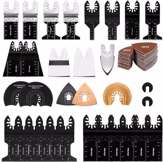 Set di accessori da 72 pezzi per sega manuale, set di lame professionali per legno/metallo/plastica. Adatto per , Dremel e Makita.
