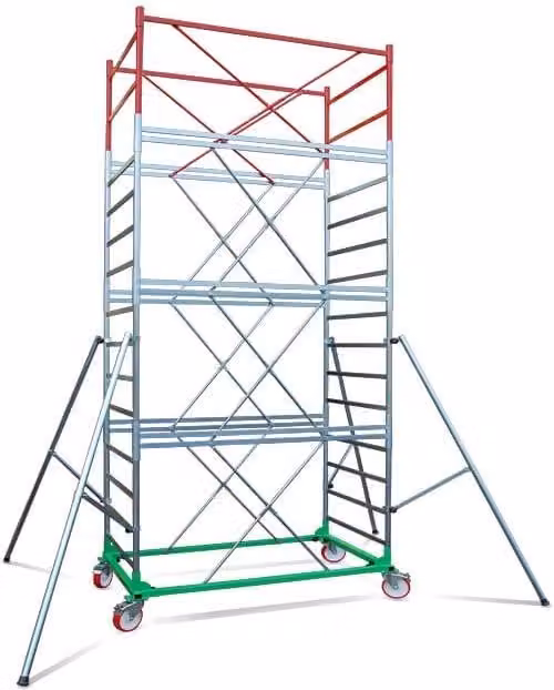 Trabattello METAL 8 Piscopiello Ponteggi in acciaio multicolore H 5.90 m L 2.60 m P 1.10 m