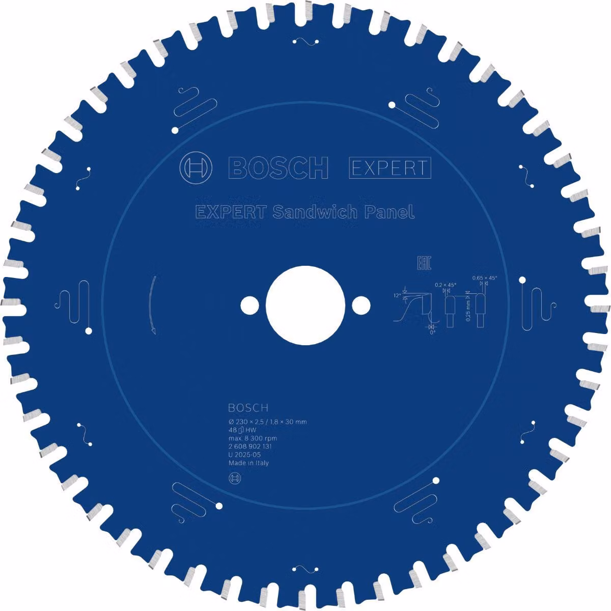 Lama circolare Bosch EXPERT Steel, 230x30 mm, Z48