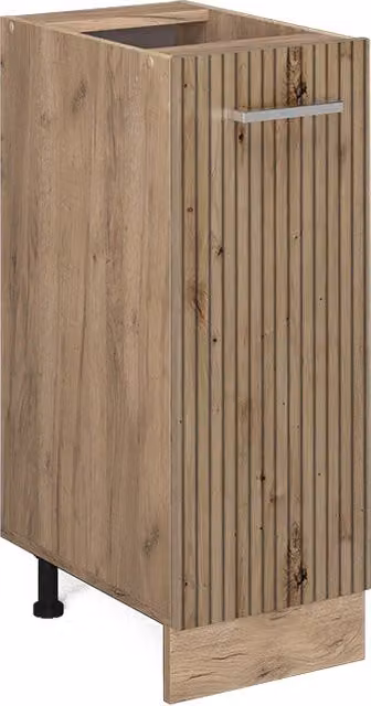 Armadio dispensa base Vicco R-Line in rovere con ante a battente, L/P/H: 30 x 46 x 81,6 cm