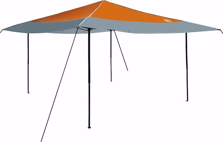 Tenda Gazebo Arancione 395 x 395 x 251 cm Tessuto