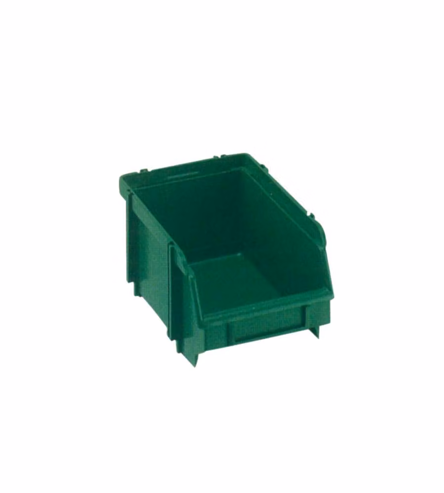 Porta minuteria modulare con vaschetta e porta etichetta UNION BOX Verde, L: 23,4 cm, P: 14,7 cm, H: 12,9 cm – 2