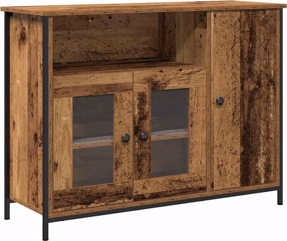 Credenza Legno vecchio 100 x 35 x 75 cm