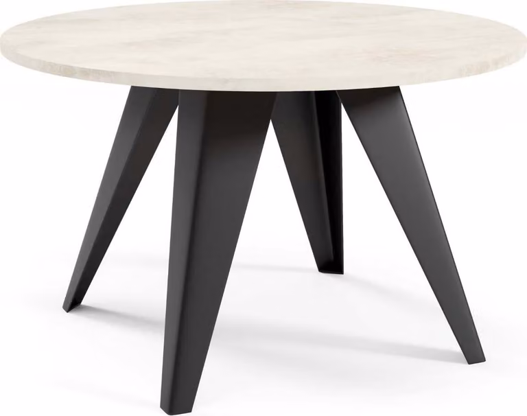 FURNLUX Tavolino Fare White 75cm / Colore principale: Bianco / Dimensioni: 75 x 50 x 75 cm