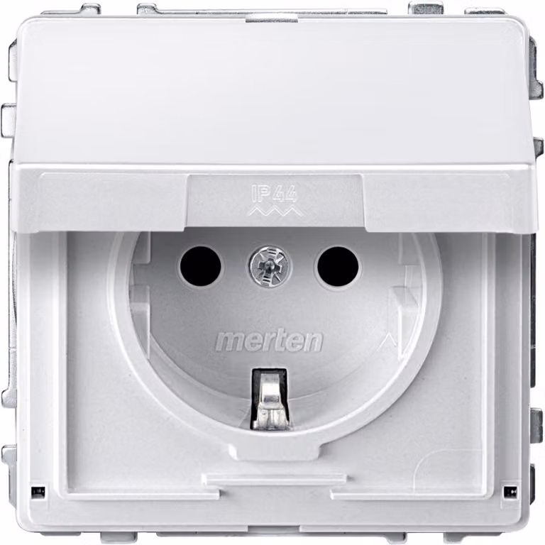 Merten SCHUKO presa di corrente pws coperchio incernierato MEG2310-7219