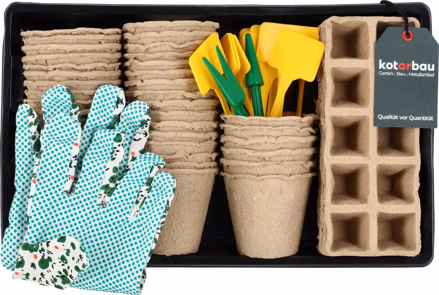 Set di propagatori KOTARBAU® con vasi e accessori per piante biologiche
