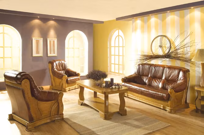 Sofagarnitur 3+2 Sitzer Klassischer Wohnlandschaft Sofas Couchen Polster