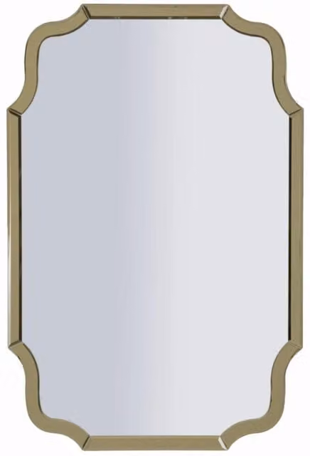 Specchio da parete Istanbul sagomato Vikasa Home con cornice oro L: 54 cm, H: 84,5 cm