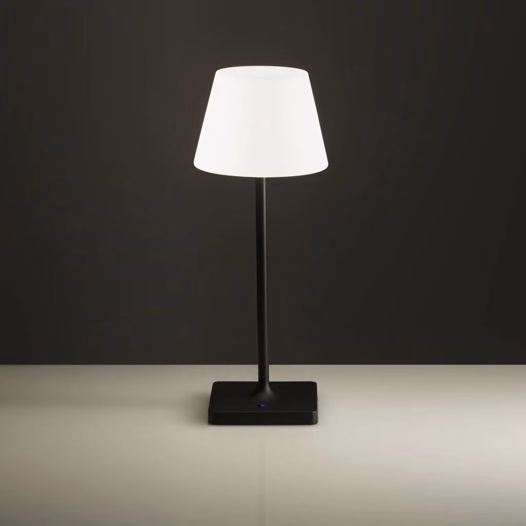Lampada da tavolo ricaricabile LED SEREVA nera con tecnologia touch e dimmerabile – 2