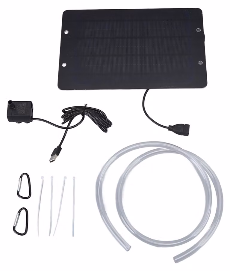 Fontana solare da 6V e 10W con pompa per fontane ornamentali, adatta per vasche per uccelli e giardini