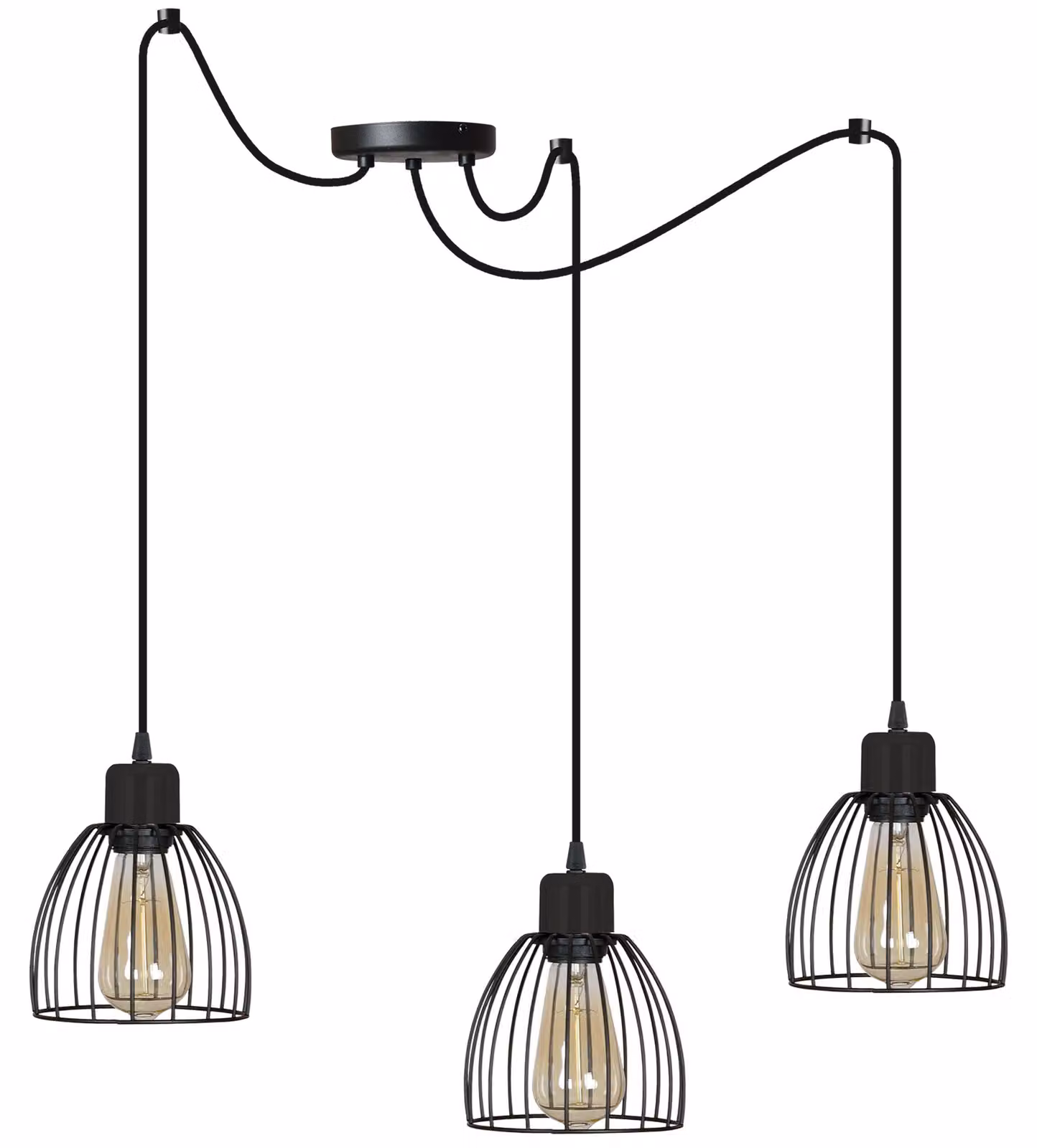 Lampada a sospensione Spider Modern LOFT Nero Bianco