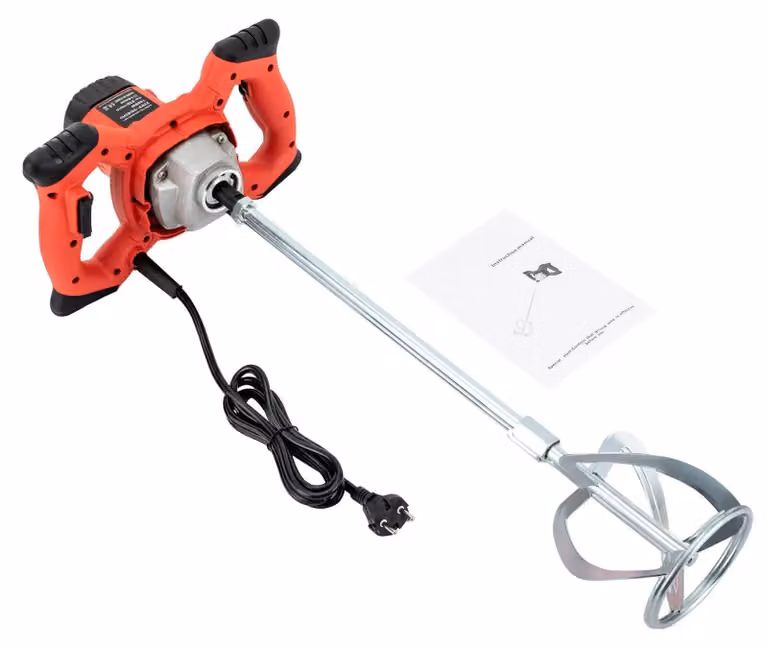 Betoniera, 6 velocità, design portatile, rosso