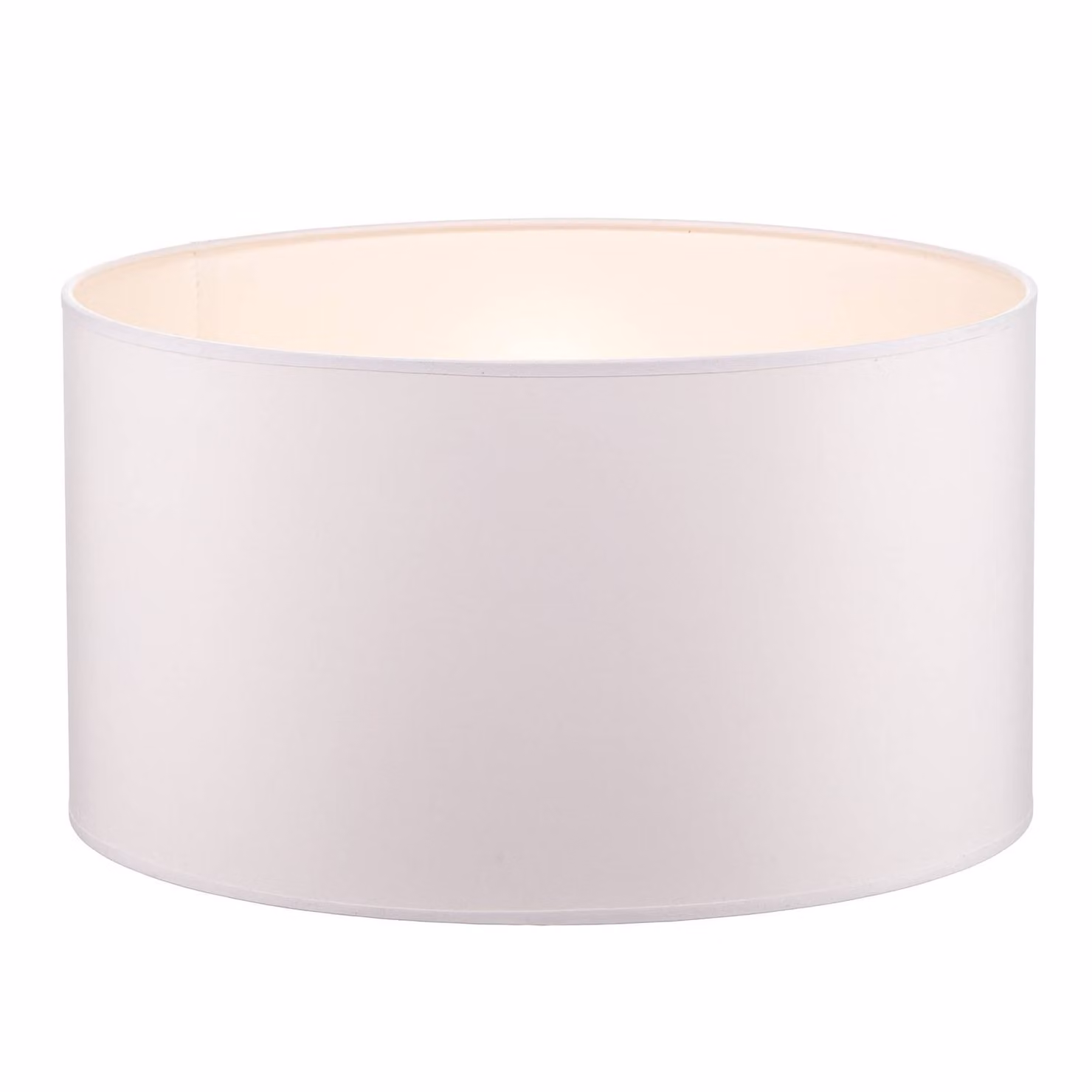 Paralume Roller Ø 40 cm, bianco Duolla, Bianco / Opale, Tessuto / Stoffa / Seta