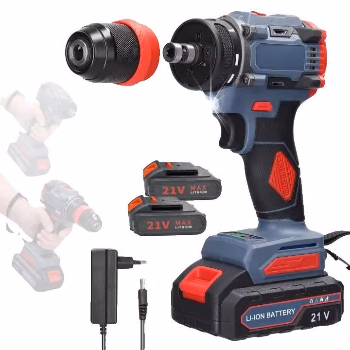 Avvitatore a batteria, motore brushless, coppia di 55 Nm, 2 batterie-a