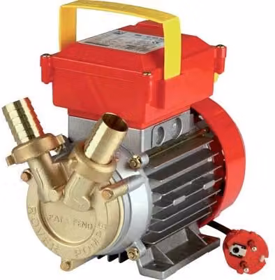 Elettropompa di travaso Rover in ottone da 25 Volt e 230 Watt con portata di 550 Lt/h