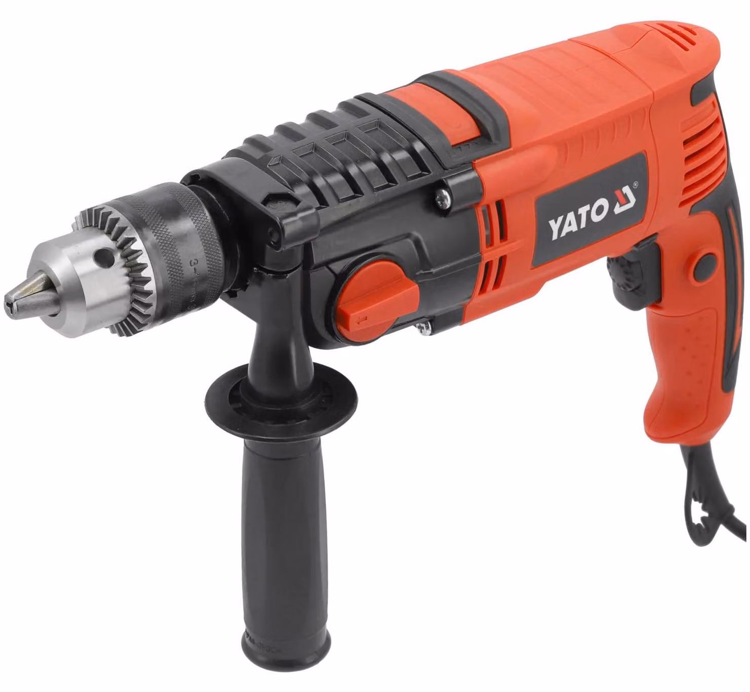 Trapano avvitatore a percussione YATO, 1200W, 2 velocità, mandrino autoserrante da 16 mm