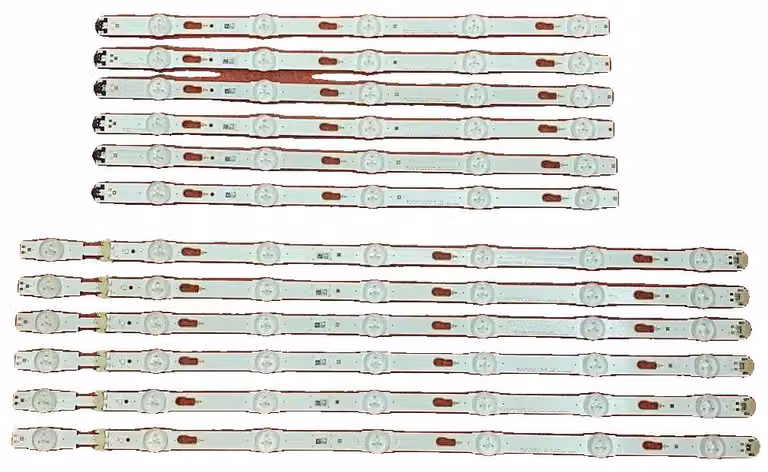 Striscia di retroilluminazione a LED, 1000 mm, SMD, tensione nominale 3 V, flusso luminoso 60 lm, durata media 100.000 ore