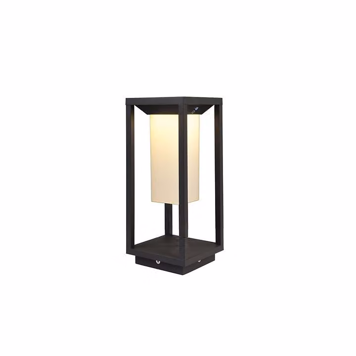 Lampada da terra a LED Samas Solar 340 2,2W 830 grigio scuro sensore crepuscolare