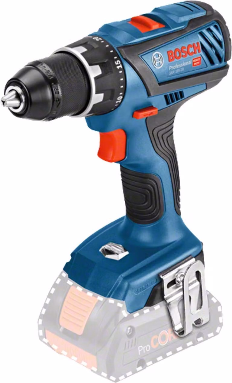 Bosch GSR 18V-28 Professional: Trapano avvitatore a batteria, solo corpo macchina